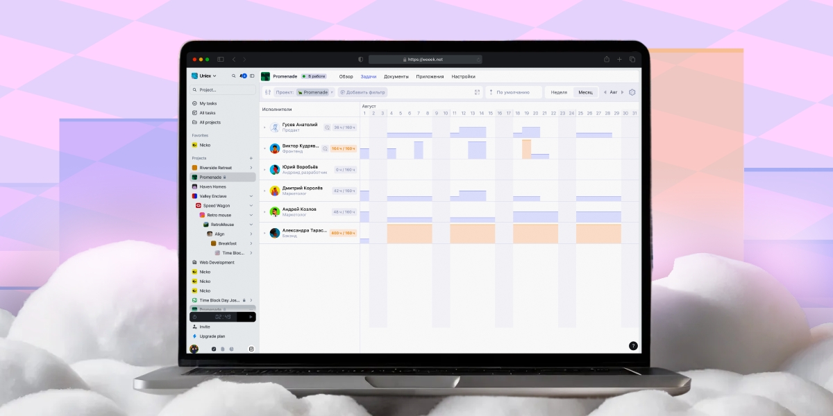 WEEEK WEEK #134: Загруженность участников