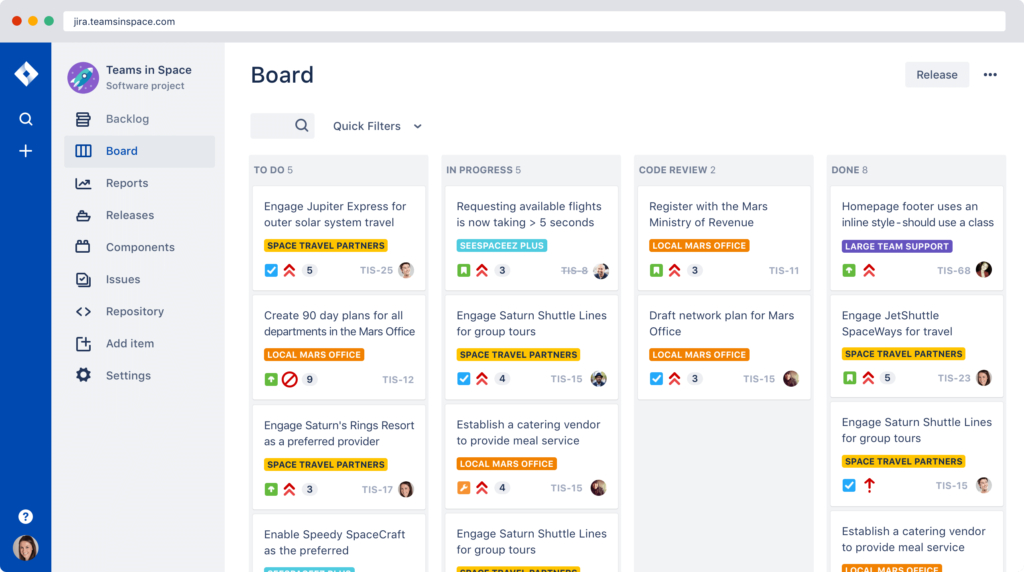 Jira&nbsp;Kanban board