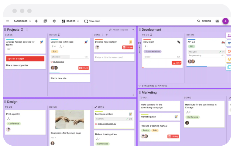 Kaiten&nbsp;Kanban board