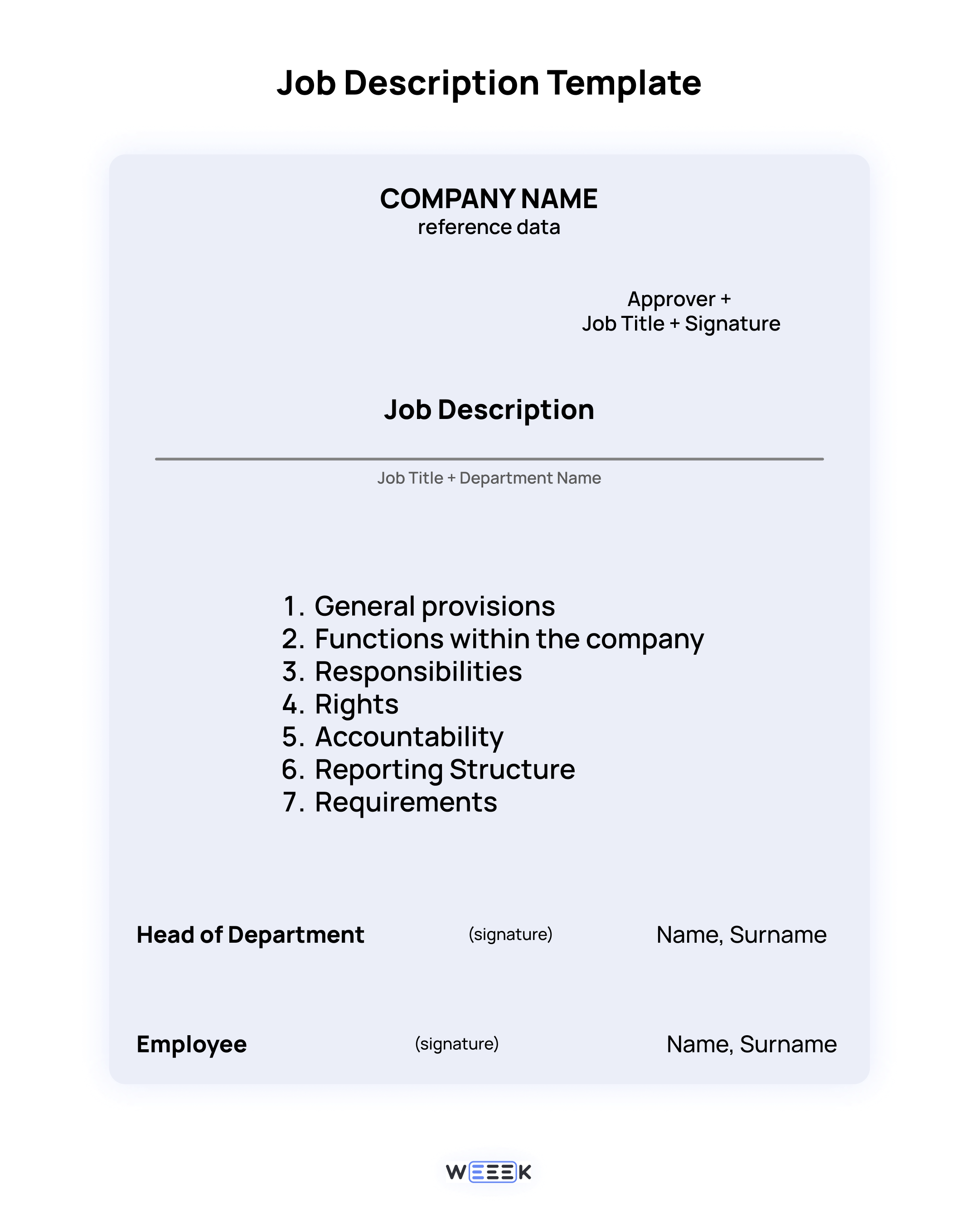 job description template