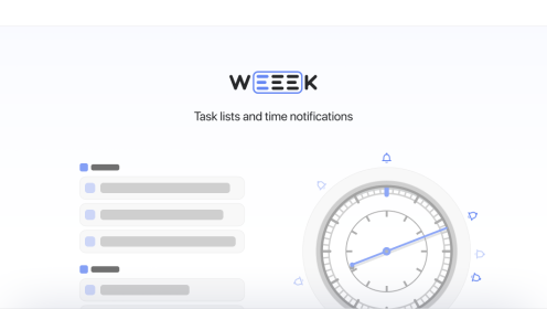 WEEEK Week #37: Task lists and notifications by time