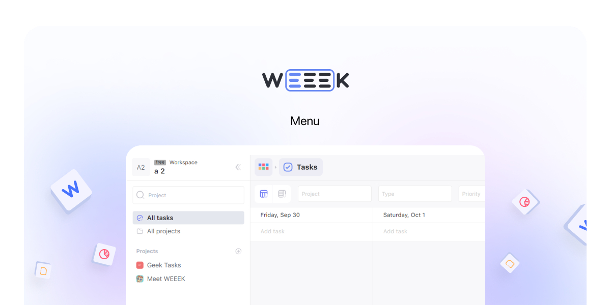 WEEEK Week #68: Menu